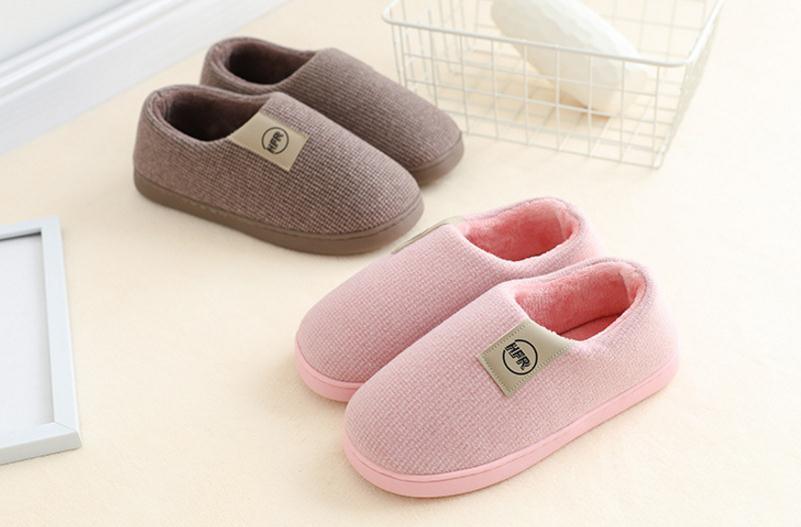 Winter Warm Shoes Woman Men Indoor Slippers Soft Plush Home Floor Slipper Anti-slip Womens Memory Foam House Slippers Indoor Lightweight Soft Cozy Home Slippers Stevvex