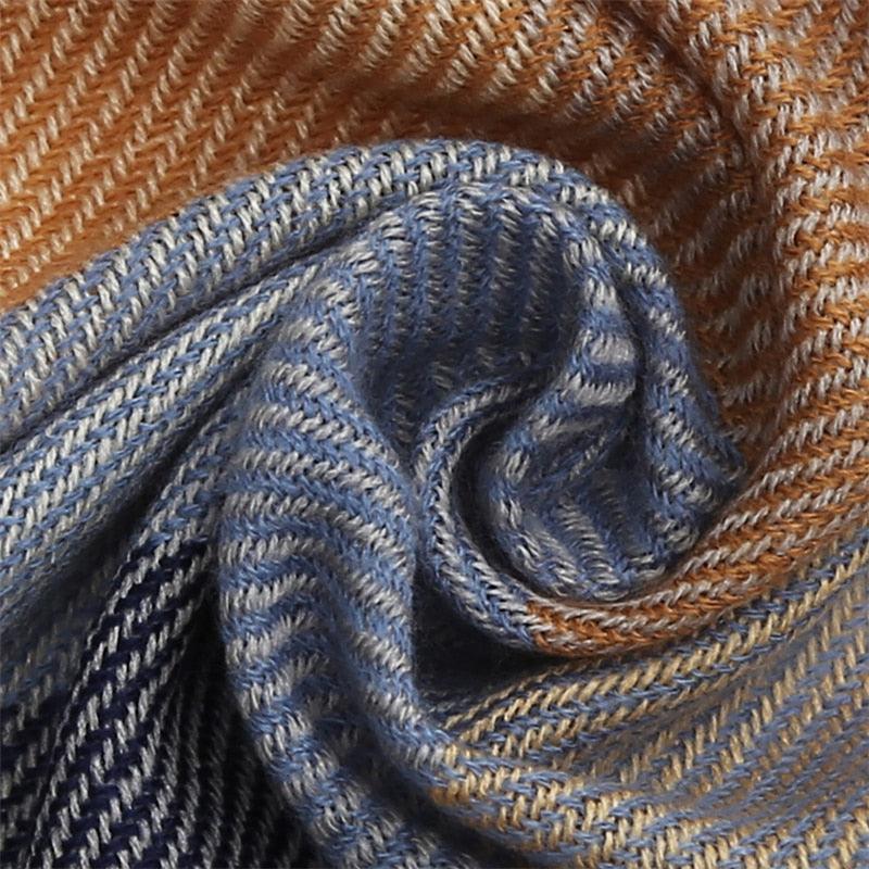 Winter Warm Soft Bandana Plaid Warm Headwear Triangle Scarves Scarf Cashmere Scarf Knit Wraps Shawls Hijabs Shawls Escharpe Elegant Cashmere Scarf Head Wrap Bandana Blanket Shawls Wraps For Female Stevvex