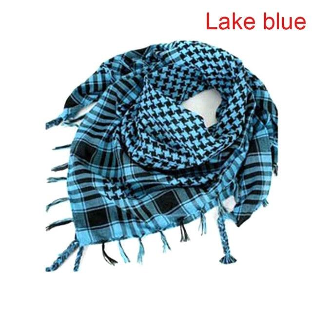 Winter Warm Unisex Fashion Lightweight Military Men Scarves Arab Tactical Desert Army Keffiyeh Scarf Military Scarves Shemagh Palestine Islamic Multifunction Tactical cotton head Scarf square Arabic Keffiyeh Wrap Bandana Women Men Stevvex