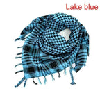 Winter Warm Unisex Fashion Lightweight Military Men Scarves Arab Tactical Desert Army Keffiyeh Scarf Military Scarves Shemagh Palestine Islamic Multifunction Tactical cotton head Scarf square Arabic Keffiyeh Wrap Bandana Women Men Stevvex