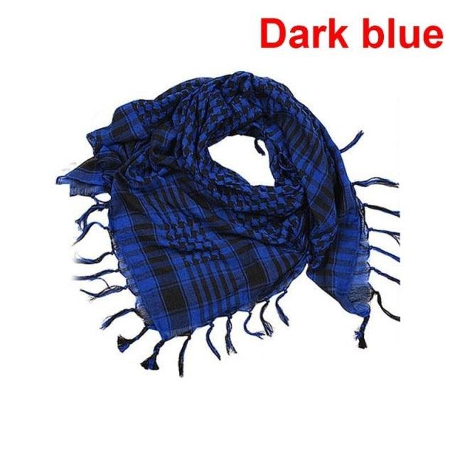 Winter Warm Unisex Fashion Lightweight Military Men Scarves Arab Tactical Desert Army Keffiyeh Scarf Military Scarves Shemagh Palestine Islamic Multifunction Tactical cotton head Scarf square Arabic Keffiyeh Wrap Bandana Women Men Stevvex