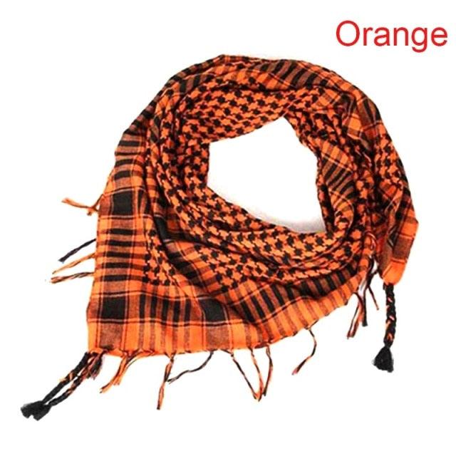 Winter Warm Unisex Fashion Lightweight Military Men Scarves Arab Tactical Desert Army Keffiyeh Scarf Military Scarves Shemagh Palestine Islamic Multifunction Tactical cotton head Scarf square Arabic Keffiyeh Wrap Bandana Women Men Stevvex