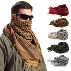 Winter Warm Unisex Fashion Lightweight Military Men Scarves Arab Tactical Desert Army Keffiyeh Scarf Military Scarves Shemagh Palestine Islamic Multifunction Tactical cotton head Scarf square Arabic Keffiyeh Wrap Bandana Women Men Stevvex