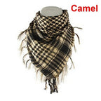 Winter Warm Unisex Fashion Lightweight Military Men Scarves Arab Tactical Desert Army Keffiyeh Scarf Military Scarves Shemagh Palestine Islamic Multifunction Tactical cotton head Scarf square Arabic Keffiyeh Wrap Bandana Women Men Stevvex