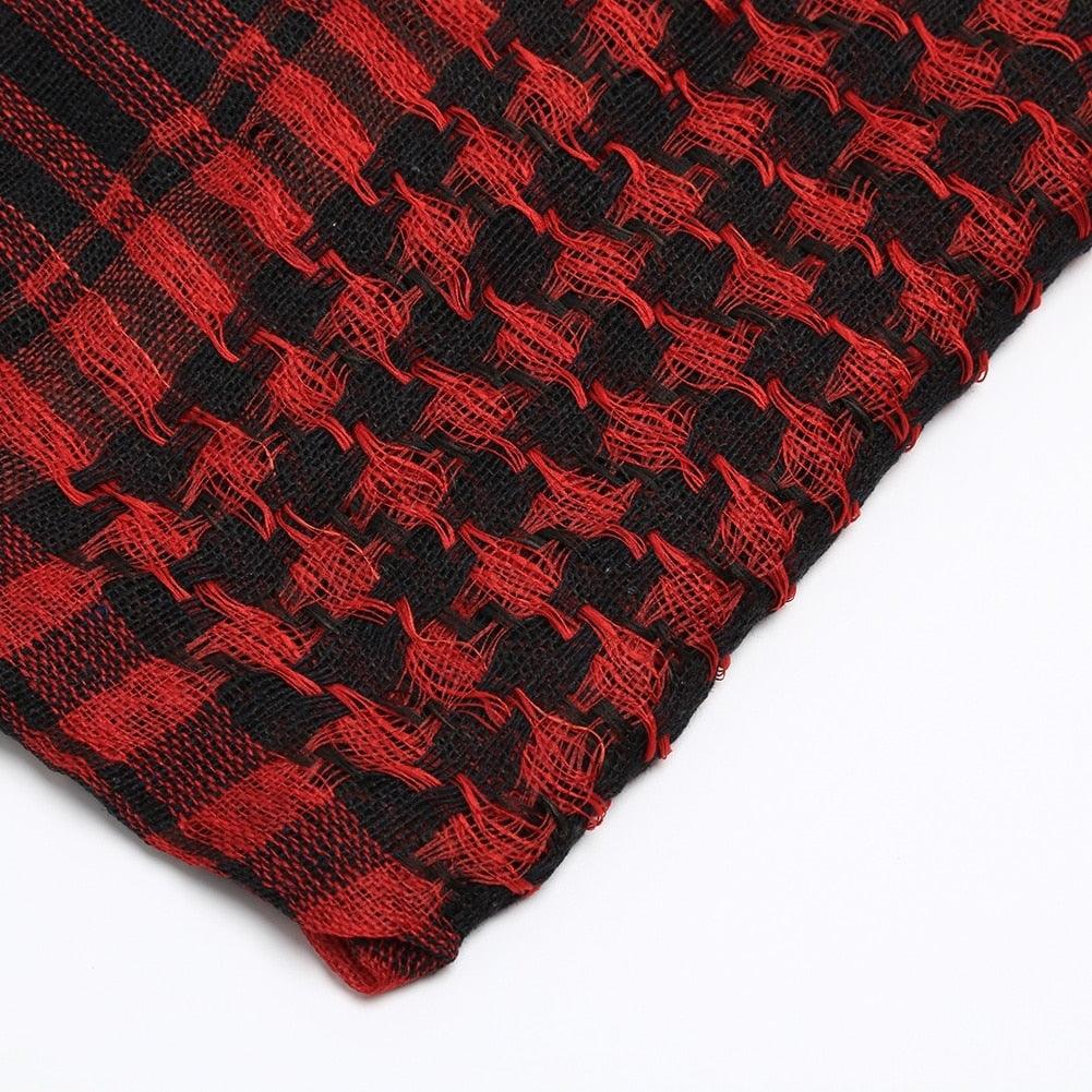 Winter Warm Unisex Fashion Lightweight Military Men Scarves Arab Tactical Desert Army Keffiyeh Scarf Military Scarves Shemagh Palestine Islamic Multifunction Tactical cotton head Scarf square Arabic Keffiyeh Wrap Bandana Women Men Stevvex