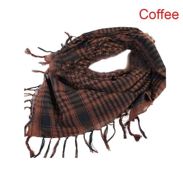 Winter Warm Unisex Fashion Lightweight Military Men Scarves Arab Tactical Desert Army Keffiyeh Scarf Military Scarves Shemagh Palestine Islamic Multifunction Tactical cotton head Scarf square Arabic Keffiyeh Wrap Bandana Women Men Stevvex