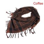 Winter Warm Unisex Fashion Lightweight Military Men Scarves Arab Tactical Desert Army Keffiyeh Scarf Military Scarves Shemagh Palestine Islamic Multifunction Tactical cotton head Scarf square Arabic Keffiyeh Wrap Bandana Women Men Stevvex