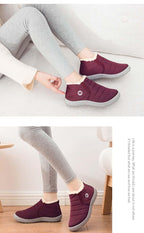 Winter Waterproof Shoes Men's Fashion Sneakers Outdoor Work Warm Shoes For Men Slip On Casual Comfortable Warm Outdoors Walking Waterproof Soft Shoes