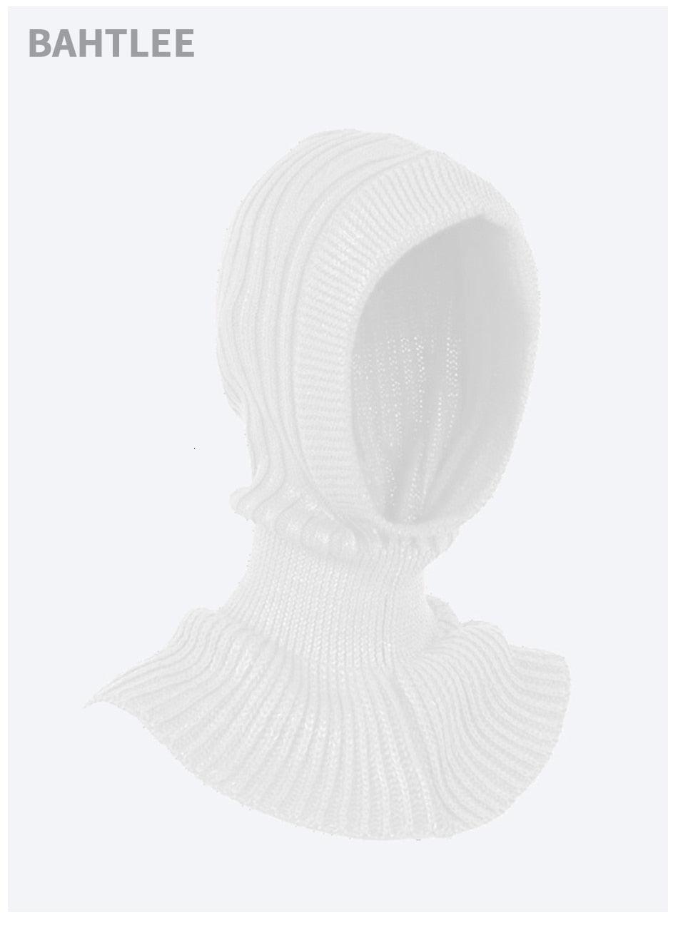 Winter Women Balaclava Wool Knitted Hat Scarf Caps Neck Warmer Hats Winter Motorcycle Mask Keep Warm Thermal Knitting Balaclava Motorbike Riding Face Mask Winter Warmed Windproof Ski Mask Cycling Hunting Fishing Tactical Airsoft Hat Stevvex