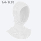 Winter Women Balaclava Wool Knitted Hat Scarf Caps Neck Warmer Hats Winter Motorcycle Mask Keep Warm Thermal Knitting Balaclava Motorbike Riding Face Mask Winter Warmed Windproof Ski Mask Cycling Hunting Fishing Tactical Airsoft Hat Stevvex