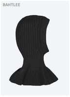 Winter Women Balaclava Wool Knitted Hat Scarf Caps Neck Warmer Hats Winter Motorcycle Mask Keep Warm Thermal Knitting Balaclava Motorbike Riding Face Mask Winter Warmed Windproof Ski Mask Cycling Hunting Fishing Tactical Airsoft Hat Stevvex