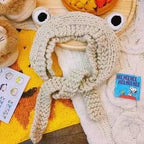 Winter Women Frog Crochet Knitted Hat Hip Hop Skellies Beanies Streetwear Costume Accessory Gift Warm Party Bonnets Cap Kids Knitted Beanie Hat Cute Frog Cartoon Winter Warmer Cap with Big Eyes for Baby Boys Girls Stevvex