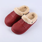 Winter Women's Slippers Warm Clogs Sandals Waterproof Slippers For Women Waterproof Slippers Fur Lined Clogs Winter Garden Shoes Warm House Family Women Shoes Stevvex
