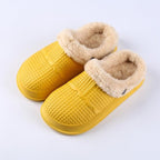 Winter Women's Slippers Warm Clogs Sandals Waterproof Slippers For Women Waterproof Slippers Fur Lined Clogs Winter Garden Shoes Warm House Family Women Shoes Stevvex