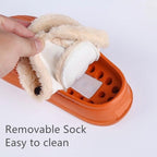 Winter Women's Slippers Warm Clogs Sandals Waterproof Slippers For Women Waterproof Slippers Fur Lined Clogs Winter Garden Shoes Warm House Family Women Shoes Stevvex