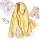 Winter Women Scarf Fashion Solid Soft  Scarves For Lady Shawls Wrap Casual Wear Travel Friendly For Winter Fall Winter Classic Warm Soft Chunky Warm Scarves Wrap Scarf Stevvex