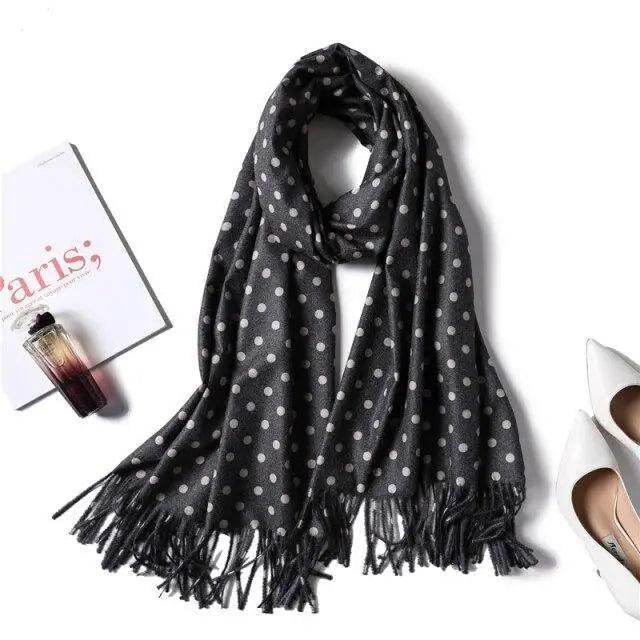 Winter Women Scarf Fashion Solid Soft  Scarves For Lady Shawls Wrap Casual Wear Travel Friendly For Winter Fall Winter Classic Warm Soft Chunky Warm Scarves Wrap Scarf Stevvex