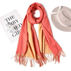 Winter Women Scarf Fashion Solid Soft  Scarves For Lady Shawls Wrap Casual Wear Travel Friendly For Winter Fall Winter Classic Warm Soft Chunky Warm Scarves Wrap Scarf Stevvex