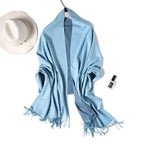 Winter Women Scarf Fashion Solid Soft  Scarves For Lady Shawls Wrap Casual Wear Travel Friendly For Winter Fall Winter Classic Warm Soft Chunky Warm Scarves Wrap Scarf Stevvex
