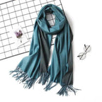 Winter Women Scarf Fashion Solid Soft  Scarves For Lady Shawls Wrap Casual Wear Travel Friendly For Winter Fall Winter Classic Warm Soft Chunky Warm Scarves Wrap Scarf Stevvex