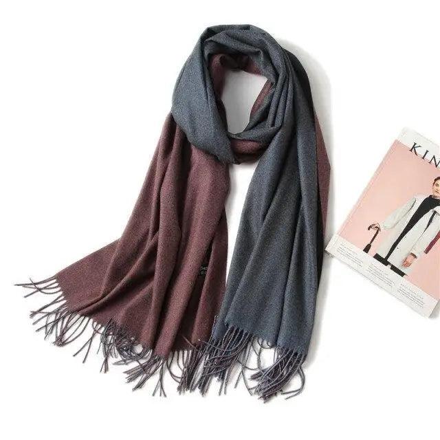 Winter Women Scarf Fashion Solid Soft  Scarves For Lady Shawls Wrap Casual Wear Travel Friendly For Winter Fall Winter Classic Warm Soft Chunky Warm Scarves Wrap Scarf Stevvex