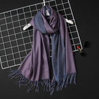 Winter Women Scarf Fashion Solid Soft  Scarves For Lady Shawls Wrap Casual Wear Travel Friendly For Winter Fall Winter Classic Warm Soft Chunky Warm Scarves Wrap Scarf Stevvex