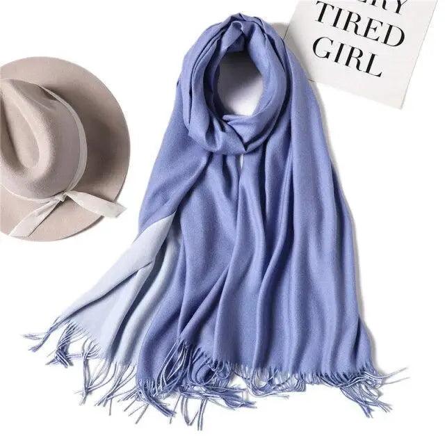 Winter Women Scarf Fashion Solid Soft  Scarves For Lady Shawls Wrap Casual Wear Travel Friendly For Winter Fall Winter Classic Warm Soft Chunky Warm Scarves Wrap Scarf Stevvex