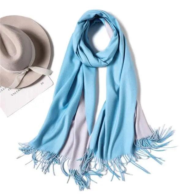 Winter Women Scarf Fashion Solid Soft  Scarves For Lady Shawls Wrap Casual Wear Travel Friendly For Winter Fall Winter Classic Warm Soft Chunky Warm Scarves Wrap Scarf Stevvex