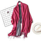 Winter Women Scarf Fashion Solid Soft  Scarves For Lady Shawls Wrap Casual Wear Travel Friendly For Winter Fall Winter Classic Warm Soft Chunky Warm Scarves Wrap Scarf Stevvex