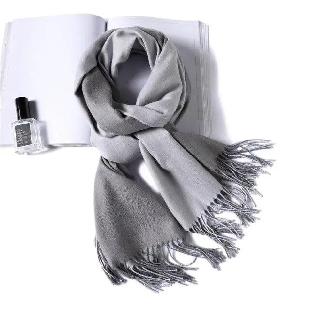 Winter Women Scarf Fashion Solid Soft  Scarves For Lady Shawls Wrap Casual Wear Travel Friendly For Winter Fall Winter Classic Warm Soft Chunky Warm Scarves Wrap Scarf Stevvex