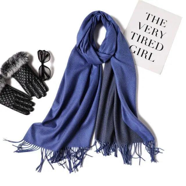 Winter Women Scarf Fashion Solid Soft  Scarves For Lady Shawls Wrap Casual Wear Travel Friendly For Winter Fall Winter Classic Warm Soft Chunky Warm Scarves Wrap Scarf Stevvex
