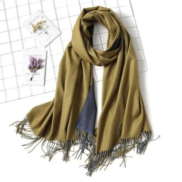Winter Women Scarf Fashion Solid Soft  Scarves For Lady Shawls Wrap Casual Wear Travel Friendly For Winter Fall Winter Classic Warm Soft Chunky Warm Scarves Wrap Scarf Stevvex