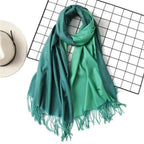 Winter Women Scarf Fashion Solid Soft  Scarves For Lady Shawls Wrap Casual Wear Travel Friendly For Winter Fall Winter Classic Warm Soft Chunky Warm Scarves Wrap Scarf Stevvex
