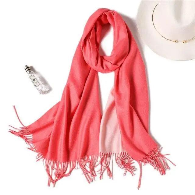 Winter Women Scarf Fashion Solid Soft  Scarves For Lady Shawls Wrap Casual Wear Travel Friendly For Winter Fall Winter Classic Warm Soft Chunky Warm Scarves Wrap Scarf Stevvex