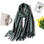 Winter Women Scarf Fashion Solid Soft  Scarves For Lady Shawls Wrap Casual Wear Travel Friendly For Winter Fall Winter Classic Warm Soft Chunky Warm Scarves Wrap Scarf Stevvex