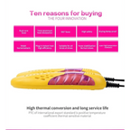 Winter Yellow Shoe Dryer Lightweight Portable Shoe Warmer Machine Heater Household Essential For Autumn Stevvex
