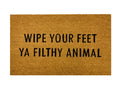 Wipe Your Feet Funny Doormat Outdoor Welcome Mat Quote Rug For Porch BandsCo Straps