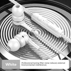 Wired Earphones In-Ear For Computer PC 3.5mm Earbuds Stereo Headset Gamer Handsfree With Mic Wired Earbuds Noise Isolating in-Ear Headphones Earphones with Mic Volume Control 3.5mm Plug for Sports Workout Compatible Stevvex