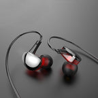Wired Earphones In-Ear For Computer PC 3.5mm Earbuds Stereo Headset Gamer Handsfree With Mic Wired Earbuds Noise Isolating in-Ear Headphones Earphones with Mic Volume Control 3.5mm Plug for Sports Workout Compatible Stevvex