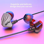 Wired Earphones In-Ear For Computer PC 3.5mm Earbuds Stereo Headset Gamer Handsfree With Mic Wired Earbuds Noise Isolating in-Ear Headphones Earphones with Mic Volume Control 3.5mm Plug for Sports Workout Compatible Stevvex