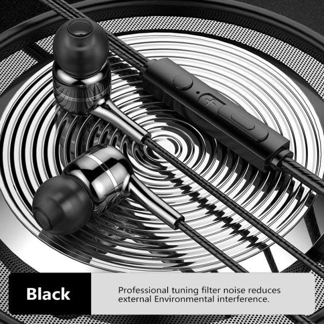 Wired Earphones In-Ear For Computer PC 3.5mm Earbuds Stereo Headset Gamer Handsfree With Mic Wired Earbuds Noise Isolating in-Ear Headphones Earphones with Mic Volume Control 3.5mm Plug for Sports Workout Compatible Stevvex