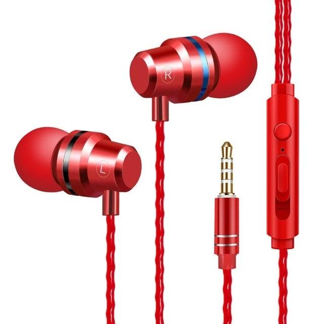 Wired Earphones In-Ear For Computer PC 3.5mm Earbuds Stereo Headset Gamer Handsfree With Mic Wired Earbuds Noise Isolating in-Ear Headphones Earphones with Mic Volume Control 3.5mm Plug for Sports Workout Compatible Stevvex