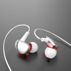 Wired Earphones In-Ear For Computer PC 3.5mm Earbuds Stereo Headset Gamer Handsfree With Mic Wired Earbuds Noise Isolating in-Ear Headphones Earphones with Mic Volume Control 3.5mm Plug for Sports Workout Compatible Stevvex