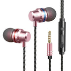 Wired Earphones In-Ear For Computer PC 3.5mm Earbuds Stereo Headset Gamer Handsfree With Mic Wired Earbuds Noise Isolating in-Ear Headphones Earphones with Mic Volume Control 3.5mm Plug for Sports Workout Compatible Stevvex