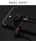Wired in-Ear Headphones With Tangle-Free Cord Noise Isolating Bass Driven Sound Metal Earphones Carry Case Ear Bud Tips In-ear Earphone  Super Bass Sound Sport Headset With Mic for Phones Ear Phone For Women 3.5mm Stevvex