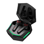 Wireless Black Gaming Bluetooth Headset Earphone Gamer Bass Quality Sound Headphones With Mic In Ear Headphones 25H Playtime Bluetooth Running Wireless Earbuds With Smart Touch Control Design For Sports Stevvex