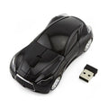 Wireless Black Sports Car USB Mouse Design Computer 1600 DPI Mouse Mini Ergonomic Gaming Mouse For Laptop And Computer 2.4Ghz Stevvex