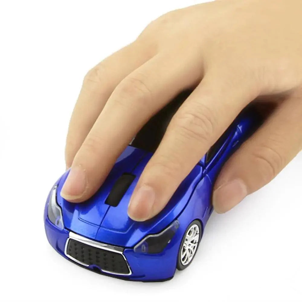 Wireless Black Sports Car USB Mouse Design Computer 1600 DPI Mouse Mini Ergonomic Gaming Mouse For Laptop And Computer 2.4Ghz Stevvex