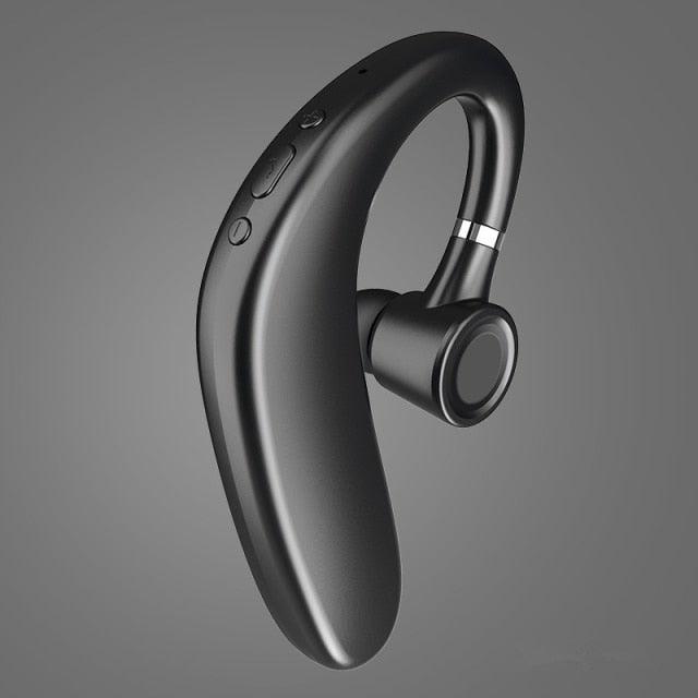 Wireless Blue Earhook Bluetooth Headphones Business Office Bluetooth 5.0 Over Ear Earphone Stereo Single Earbud With Mic HiFi Headphone Single Ear Headset Super Long Standby Noise Reduction Earpiece Compatible With Smartphones Stevvex