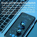 Wireless Bluetooth 5.1 Earphones Wireless Charging Case IPX8 Waterproof Stereo Headphones In Ear Built in Mic Headset Touch Control Earbuds Wireless Earbuds Case With Flashlight Noise Isolating Clear Calls Rich Bass In-Ear Sports Headset Stevvex